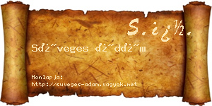 Süveges Ádám névjegykártya