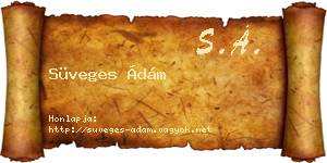 Süveges Ádám névjegykártya