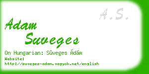 adam suveges business card